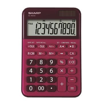 Sharp Namizni kalkulator ELM335BRD, rdeč