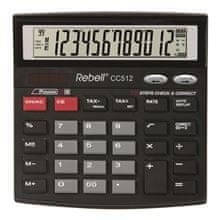 Rebell Namizni kalkulator CC512 BX, 12 številk, črn