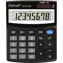 Rebell SDC408-8-mestni namizni kalkulator, nagibni zaslon