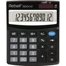 Rebell Namizni kalkulator SDC412, nagibni zaslon