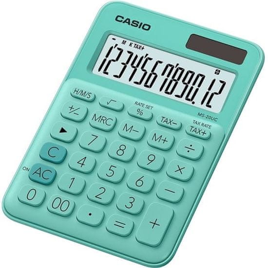 Casio Namizni kalkulator MS-20UC, zelen