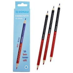 Donau Pisarniški svinčnik - rdeča/modra