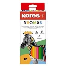 Kores Trikotne barvice KROMAS, 3 mm / 12 barv
