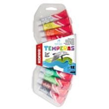 Kores Tempera barve v tubi, 12 barv