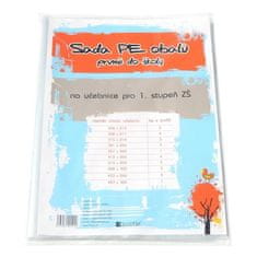 Linarts Komplet platnic za zvezke za 1. razred, prozorne, 29 kosov