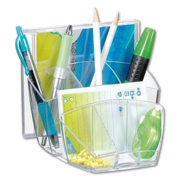 Cep Organizator za pisalno mizo Crystal, prozoren