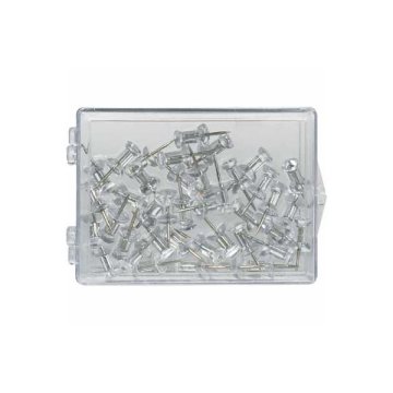 Stenski zatiči, prozorni, 100 kosov