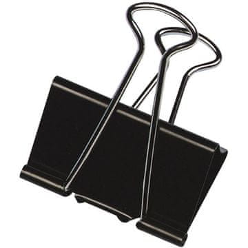 Q-Connect Kovinske sponke, 25 mm, črne, 10 kosov