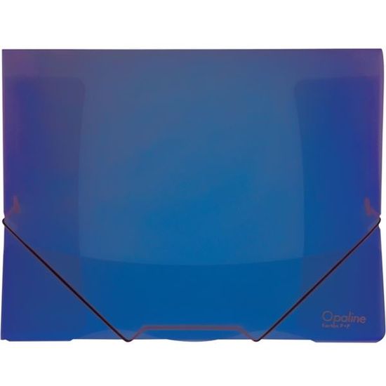 Karton P+P mape z zavihki Opaline in gumico A4, modre