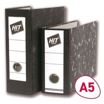 HIT Kartoteka A5 portretna Office - 8,marmornata črna.