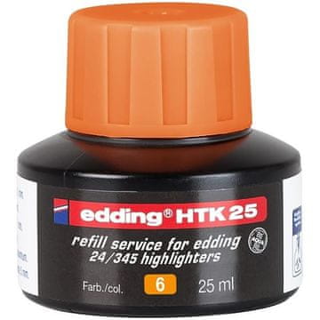 Edding Nadomestno črnilo za označevalnik Eco, oranžno.