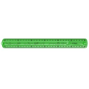 KEYROAD Pravilnika Flexi 30 cm, gibljiva, zelena