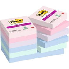 Post-It Samolepilni listek, 47,6 x 47,6 mm, SOULFUL, 12 kosov