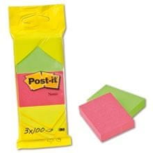 Post-It Listek, 51 x 38 mm, mešanica barv, 3 kosi