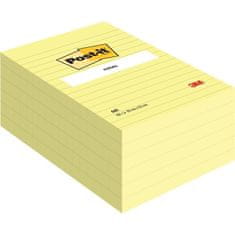 Post-It Listek, 102 x 152 mm, podložen, rumen