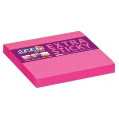 HOPAX Extra lepljiva blazinica, 76 x 76 mm, neonsko rožnata