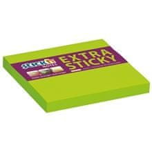 HOPAX Extra lepljiva blazinica, 76 x 76 mm, neonsko zelena
