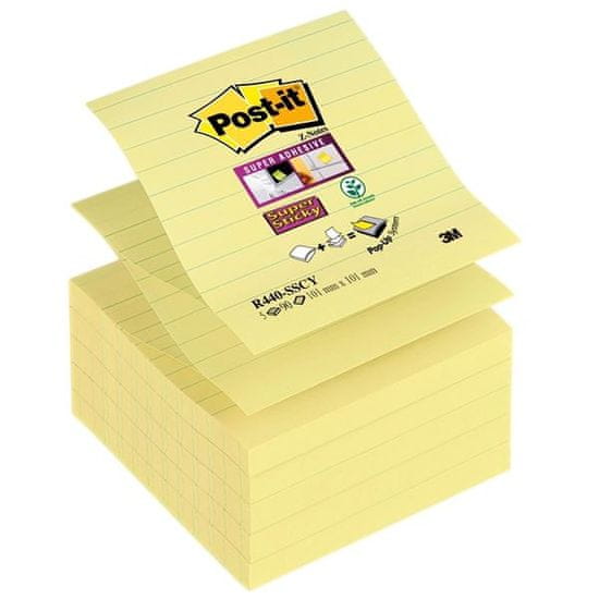 Post-It 3M močno lepilo Z-flakes R440, svetlo rumeno