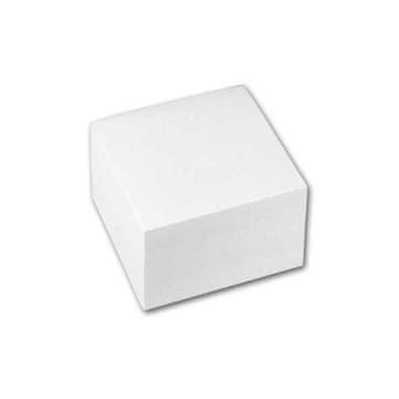 Lepljen blok, bel, 9 x 9 x 5 cm