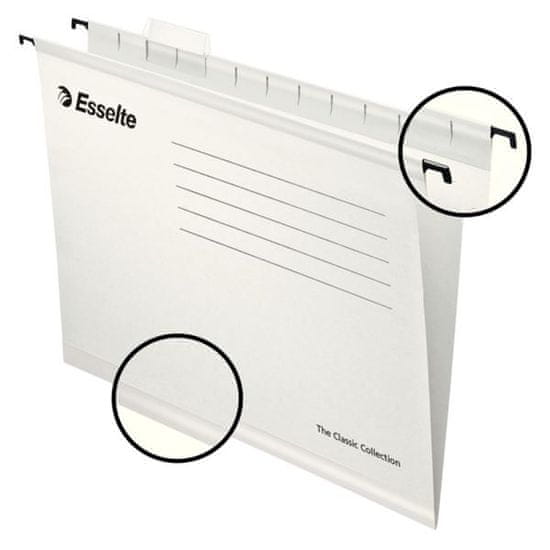 Esselte Viseče mape za papir Classic white
