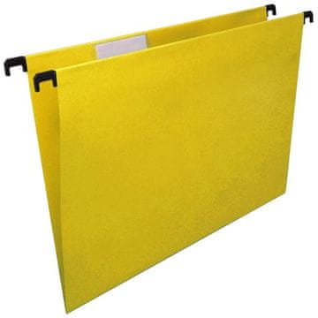 Viseči papirnati krožniki rumene barve, 25 kosov