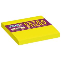 HOPAX Extra lepljiva blazinica, 76 x 76 mm, neonsko rumena
