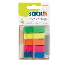HOPAX Zaznamki Stick'n, 12 × 45 mm, mešanica 5 barv