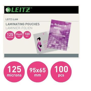Leitz Laminirna folija 65x95mm, 125 mic, 100 kosov