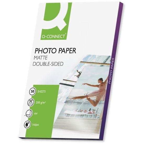 Q-Connect Foto papir - A4, 200 g/m2, mat, 50 kosov