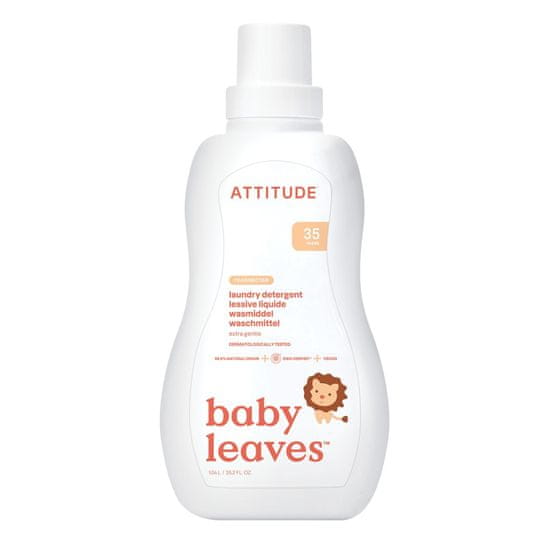 Attitude Gel za umivanje za otroke z vonjem hruškovega soka 1050 ml (35 pralnih odmerkov)