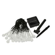 MG Icicle sončna veriga 30 LED 6.5m, toplo bela