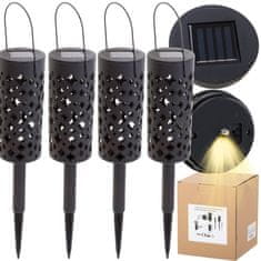 MG Lantern Stars sončna svetilka 4ks, črna