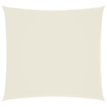 Vidaxl Senčno jadro oksford blago kvadratno 7x7 m krem