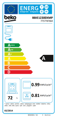 Beko BBIE12300XMP vgradna pečica