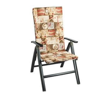 Sedež za vrtni stol - 47x115 cm - Kava