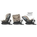Coccolle Otroški avtosedež 0-36 kg 360 isofix 40-150 cm Coccolle Velsa Taupe brown