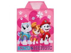 Nickelodeon Psi Patrol Skye Everest Marshall Otroška brisača s kapuco, pončo za deklico 50x115 cm OEKO-TEX 