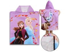 Disney Frozen Elsa in Anna Otroška brisača, pončo s kapuco za deklico 50x115 cm OEKO-TEX 