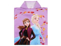 Disney Frozen Elsa in Anna Otroška brisača, pončo s kapuco za deklico 50x115 cm OEKO-TEX 