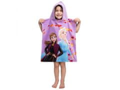 Disney Frozen Elsa in Anna Otroška brisača, pončo s kapuco za deklico 50x115 cm OEKO-TEX 