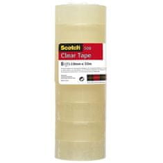 Scotch Scotch Transparent Tape 508, 19 mm × 33 m, 8 kosov