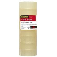 Scotch Scotch Transparent Tape 508, 19 mm × 33 m, 8 kosov