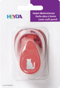 HEYDA dekorativni luknjač velikost S - mačka 1,7 cm
