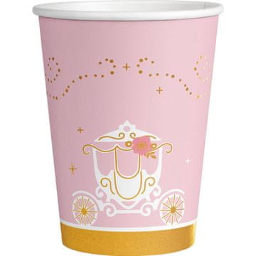 Amscan 8 papirnatih skodelic, princesa za en dan, 250 ml -