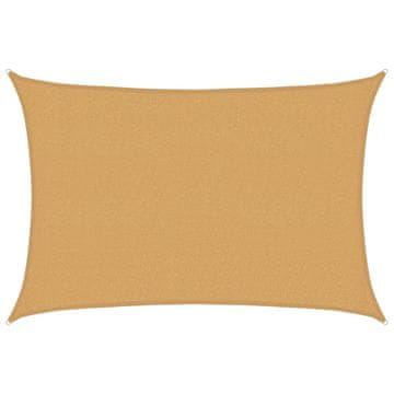 Vidaxl Senčno jadro 160 g/m² pravokotno peščeno 2,5x3,5 m HDPE