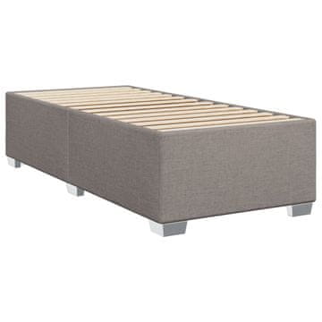 Vidaxl Posteljni okvir brez vzmetnice taupe 100x200 cm blago