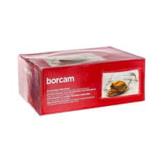 eoshop BORCAM Ovalna steklena posoda za peko s pokrovom 6 l, komplet 2