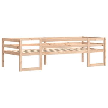 Vidaxl Otroški posteljni okvir 80x200 cm trdna borovina