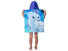 DreamWorks Jezdeci zmajev Otroška brisača s kapuco, pončo za fanta 50x115 cm OEKO-TEX 
