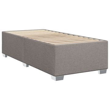 Vidaxl posteljni okvir brez vzmetnice Taupe 80x200cm Tkanina